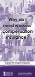 Why do I need workers compensation insurance? A guide for Oregon employers