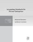 Accounting Standards for Private Enterprises