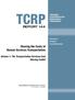TCRP REPORT 144. Sharing the Costs of Human Services Transportation. Volume 1: The Transportation Services Cost Sharing Toolkit