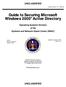 Guide to Securing Microsoft Windows 2000 Active Directory