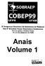 Anais Volume 1 COBEP99 UFPR UFSM