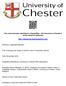 This work has been submitted to ChesterRep the University of Chester s online research repository. http://chesterrep.openrepository.