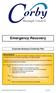 Emergency Recovery. Corporate Business Continuity Plan