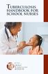 Tuberculosis handbook for school nurses