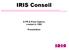 IRIS Conseil. A PR & Press Agency created in 1989. Presentation
