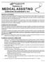 MEDICAL ASSISTING. Diploma in ADMISSIONS REQUIREMENTS 2015