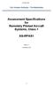 Assessment Specifications for Remotely Piloted Aircraft Systems, Class 1 AS-RPAS1