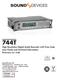 744T. High Resolution Digital Audio Recorder with Time Code User Guide and Technical Information firmware rev. 2.66