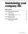 Maintaining your company file
