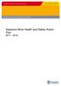 Asbestos Work Health and Safety Action Plan 2011-2016