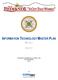 INFORMATION TECHNOLOGY MASTER PLAN