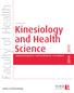 School of. Kinesiology and Health Science UNDERGRADUATE SUPPLEMENTAL CALENDAR. Faculty of Health. yorku.ca/kinesiology