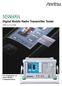 MS8609A. Digital Mobile Radio Transmitter Tester. 9 khz to 13.2 GHz. For Evaluation of Each Mobile Communication