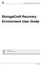StorageCraft Recovery Environment User Guide