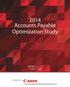 2014 Accounts Payable Optimization Study