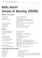 Rafic Hariri School of Nursing (HSON)
