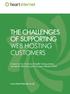 The challenges of supporting web hosting customers