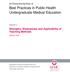 Best Practices in Public Health Undergraduate Medical Education