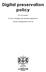 Digital preservation policy