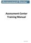 Assessment Center Training Manual