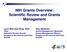NIH Grants Overview: Scientific Review Branch. Management