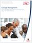 Change Management. irc.queensu.ca. Driving and Building Support for Successful Change Projects Using a Time-Tested Framework