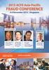 FRAUD CONFERENCE 4-6 November 2015 Singapore