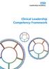 Leadership Academy. Clinical Leadership Competency Framework