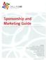 Sponsorship and Marketing Guide