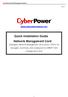 Quick Installation Guide Network Management Card