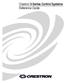 Crestron 3-Series Control Systems Reference Guide