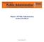 Master s of Public Administration Student Handbook