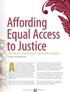 Affording Equal Access to Justice
