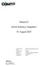 Solaris10. Active Directory Integration. 16. August 2007