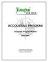 ACCOUNTING PROGRAM Academic Program Review 2000-2001