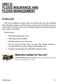 UNIT 9: FLOOD INSURANCE AND FLOOD MANAGEMENT