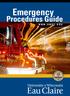 Emergency. Procedures Guide. www.uwec.edu