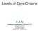 Levels of Care Criteria