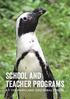 School and Teacher Programs AT THE MARYLAND ZOO IN BALTIMORE
