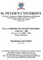 M.A. (CORPORATE SECRETARYSHIP) Code No. - 406 (Effective From 2009 2010) (Distance Education) Regulations and Syllabi (Ist Year)
