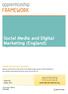 Social Media and Digital Marketing (England)
