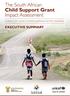 The South African Child Support Grant Impact Assessment. Evidence from a survey of children, adolescents and their households