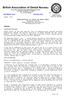 British Association of Dental Nurses Room 200, Hillhouse International Business Centre Thornton-Cleveleys FY5 4QD