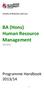 BA (Hons) Human Resource Management N60041