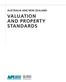 AUSTRALIA AND NEW ZEALAND VALUATION AND PROPERTY STANDARDS