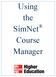 Using the SimNet Course Manager