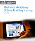 Mellanox Academy Online Training (E-learning)