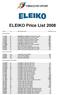 ELEIKO Price List 2008
