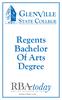 Regents Bachelor Of Arts Degree