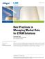 Best Practices in Managing Market Data for ETRM Solutions